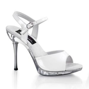 Pleaser White Heels NIB